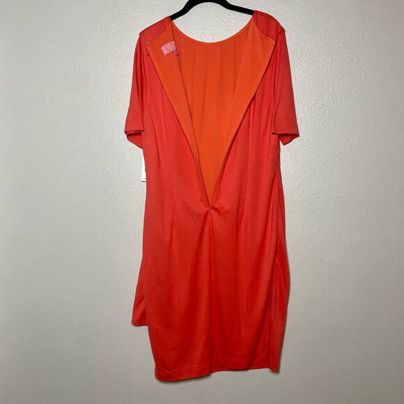 LDT Coral Short Sleeve Sheath Dress size 12 NWT - Picture 4 of 14